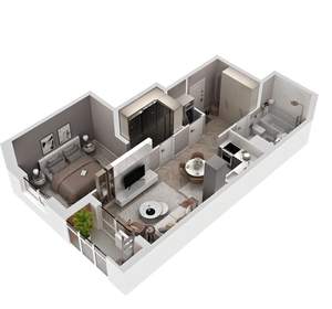 2-к квартира, вторичка, 52м2, 3/17 этаж