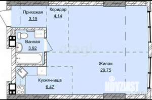 2-к квартира, вторичка, 49м2, 10/24 этаж
