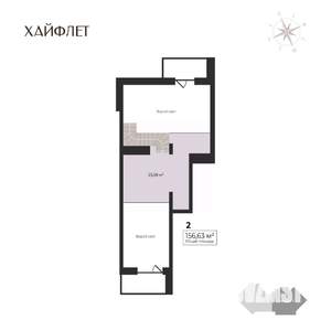 2-к квартира, строящийся дом, 101м2, 17/17 этаж