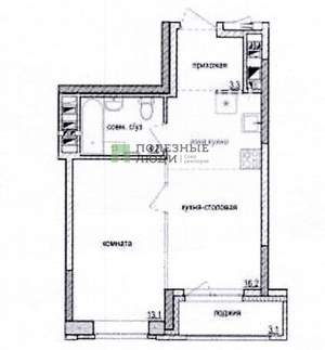 1-к квартира, вторичка, 40м2, 10/18 этаж