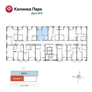 1-к квартира, вторичка, 36м2, 4/17 этаж