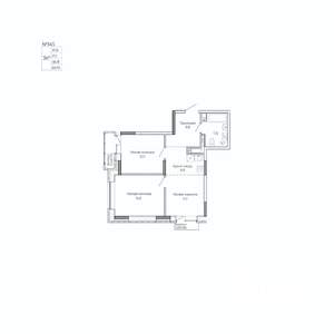 2-к квартира, вторичка, 61м2, 17/17 этаж