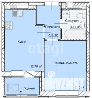 1-к квартира, вторичка, 36м2, 14/17 этаж