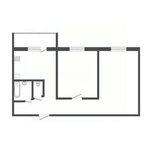 2-к квартира, вторичка, 44м2, 9/9 этаж
