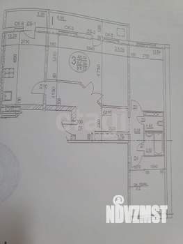 3-к квартира, вторичка, 68м2, 9/10 этаж