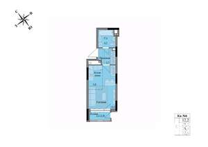 Студия квартира, вторичка, 26м2, 1/17 этаж