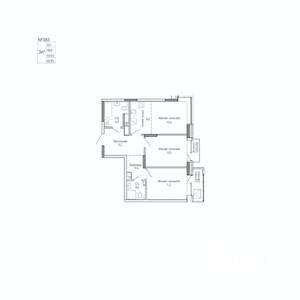 2-к квартира, строящийся дом, 63м2, 12/17 этаж