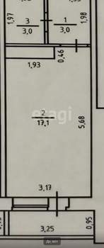 Студия квартира, вторичка, 23м2, 2/17 этаж