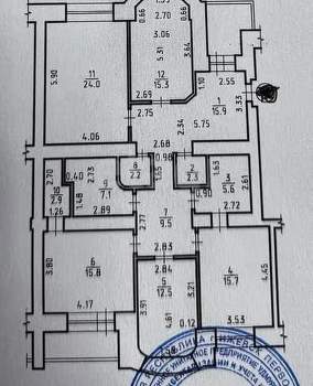 4-к квартира, вторичка, 129м2, 4/10 этаж