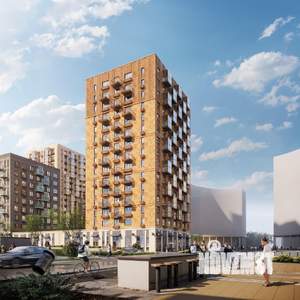 1-к квартира, строящийся дом, 43м2, 3/15 этаж