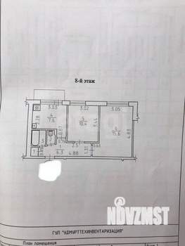 2-к квартира, вторичка, 43м2, 8/9 этаж