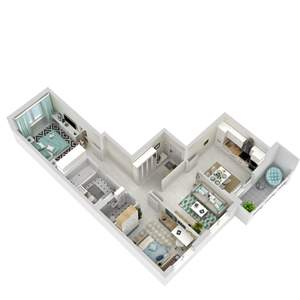 3-к квартира, вторичка, 63м2, 7/25 этаж