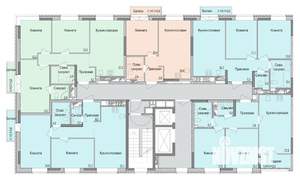 2-к квартира, строящийся дом, 57м2, 6/17 этаж