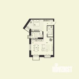 2-к квартира, вторичка, 68м2, 4/6 этаж