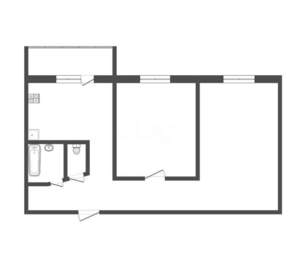2-к квартира, вторичка, 44м2, 9/9 этаж