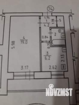 1-к квартира, вторичка, 34м2, 3/12 этаж