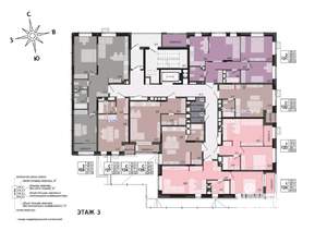 2-к квартира, строящийся дом, 66м2, 3/17 этаж