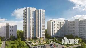 1-к квартира, строящийся дом, 42м2, 1/17 этаж