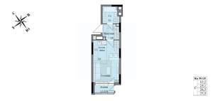 Студия квартира, вторичка, 26м2, 9/17 этаж