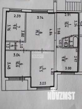 4-к квартира, вторичка, 78м2, 6/9 этаж