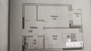 1-к квартира, вторичка, 51м2, 3/17 этаж