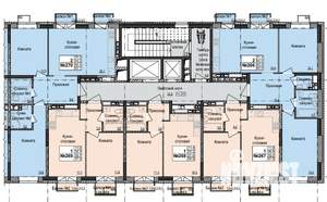 2-к квартира, строящийся дом, 64м2, 2/17 этаж