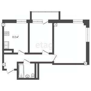 2-к квартира, вторичка, 66м2, 11/14 этаж