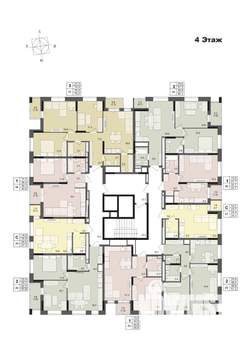 2-к квартира, строящийся дом, 52м2, 4/17 этаж