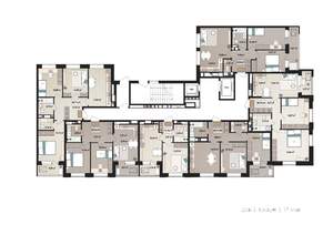 2-к квартира, вторичка, 54м2, 17/17 этаж