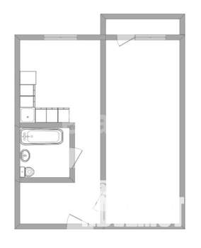 1-к квартира, вторичка, 30м2, 5/5 этаж