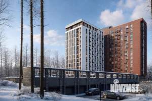 1-к квартира, строящийся дом, 43м2, 3/14 этаж