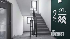 2-к квартира, строящийся дом, 56м2, 15/17 этаж