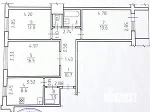 3-к квартира, вторичка, 67м2, 5/9 этаж