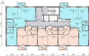 2-к квартира, строящийся дом, 67м2, 9/17 этаж