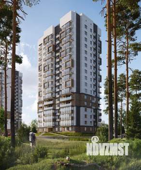 2-к квартира, строящийся дом, 39м2, 14/16 этаж