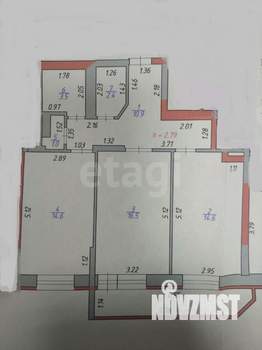 2-к квартира, вторичка, 64м2, 4/16 этаж