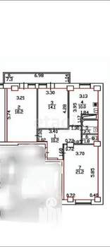 3-к квартира, вторичка, 78м2, 10/16 этаж