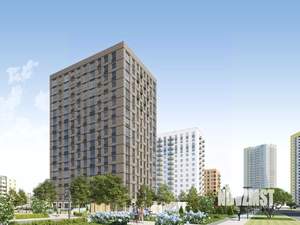 2-к квартира, строящийся дом, 55м2, 2/17 этаж