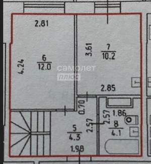 3-к квартира, сданный дом, 67м2, 8/17 этаж