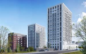 2-к квартира, строящийся дом, 59м2, 2/17 этаж