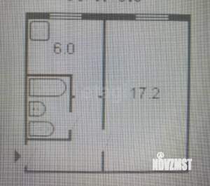 1-к квартира, вторичка, 30м2, 1/5 этаж